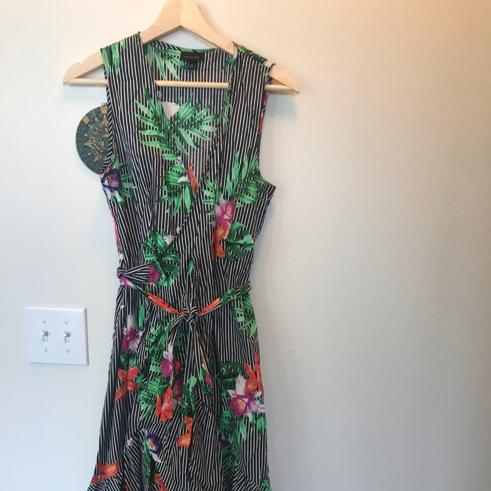 Tropical wrap dress